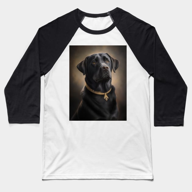 Royal Portrait of a Labrador Retriever Baseball T-Shirt by pxdg